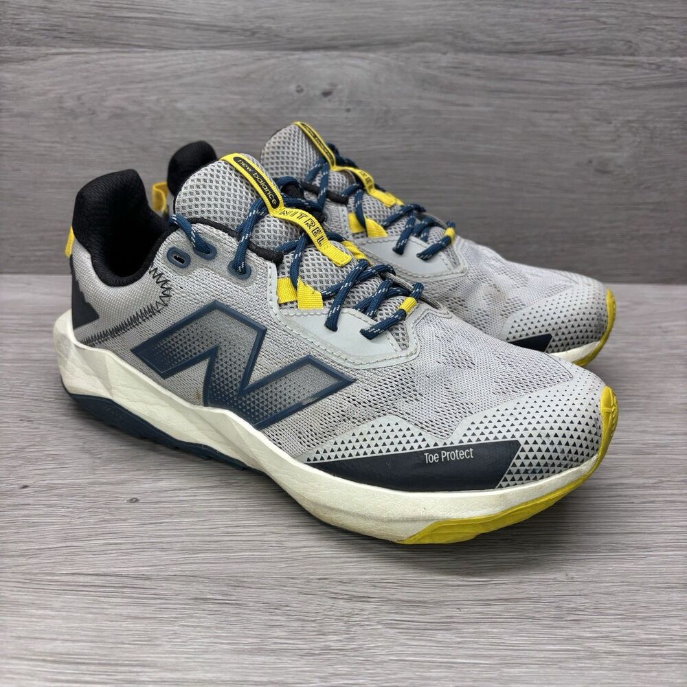 New Balance Nitrel V6 Trail White Gray Shoes Mens Size 8 D Sneakers MTNTRLY6
